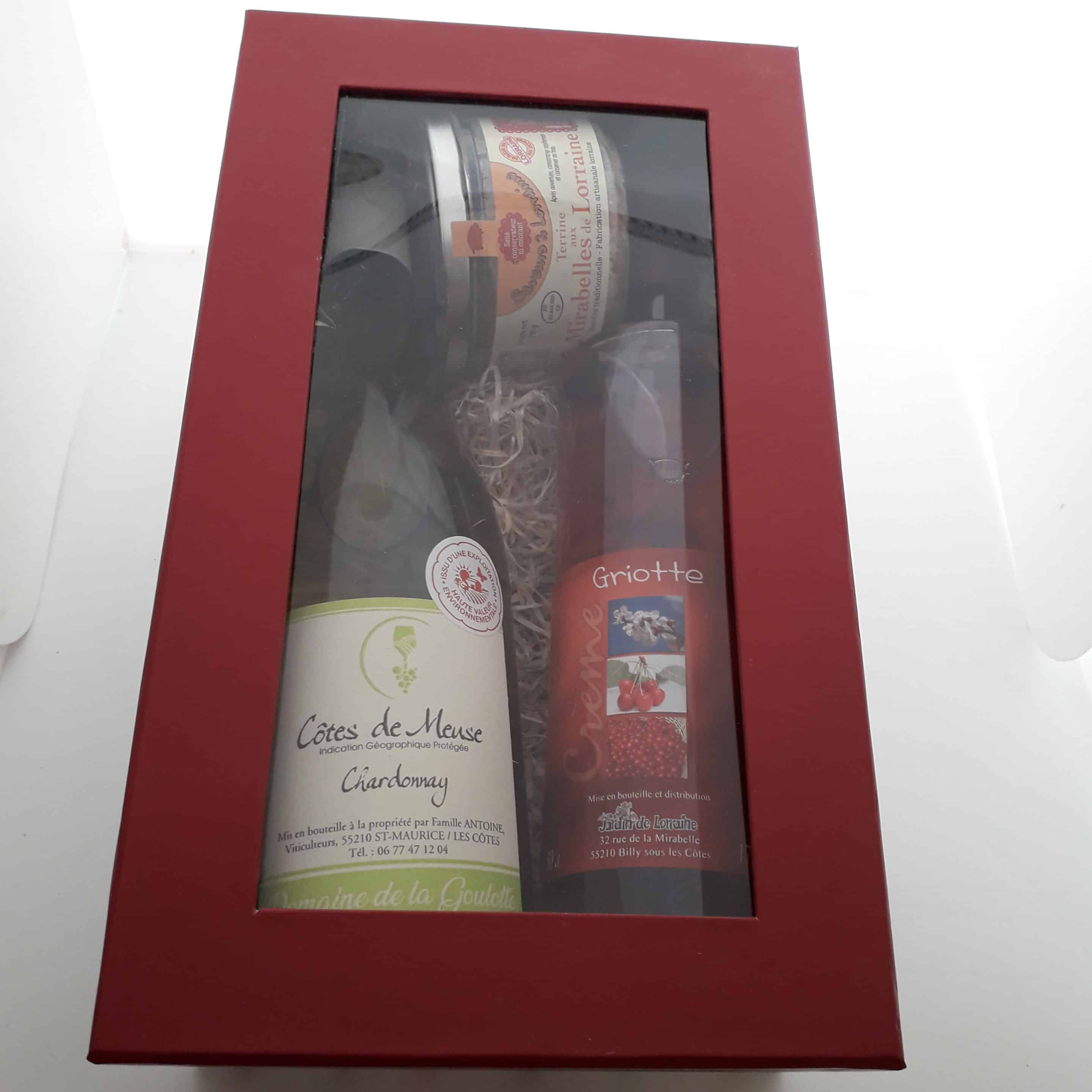 Coffret Apéro crème + vin + terrine