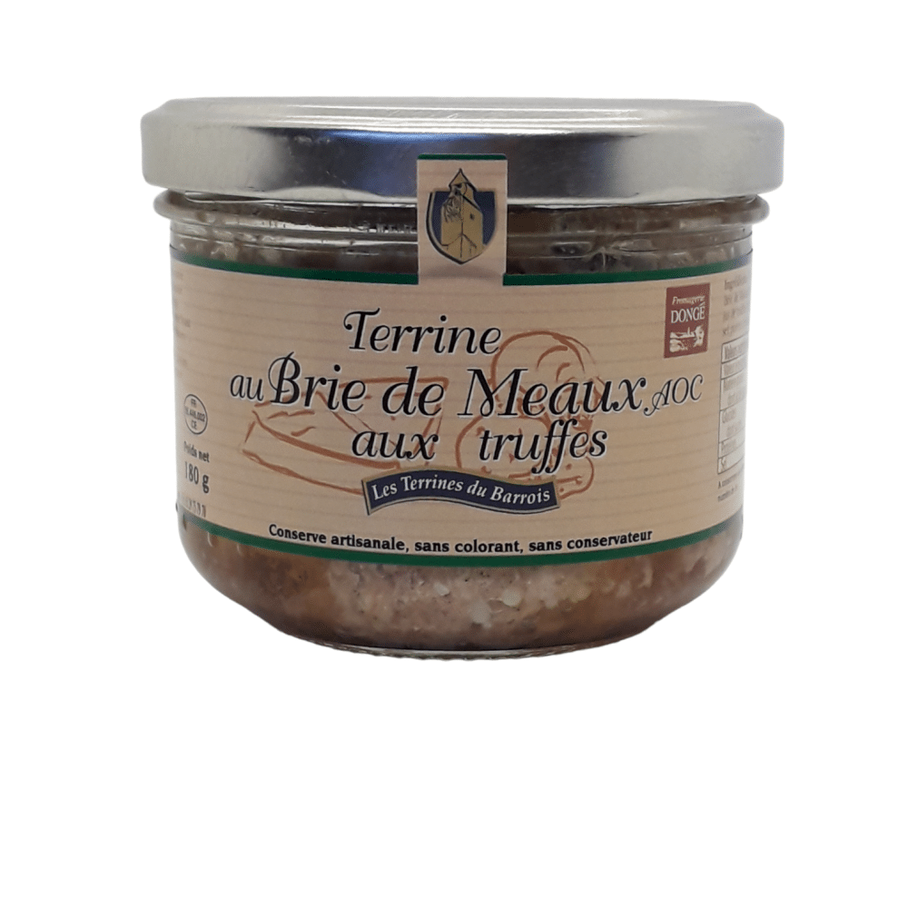 Terrine de porc au  brie Meaux/truffe verrine de 180 g