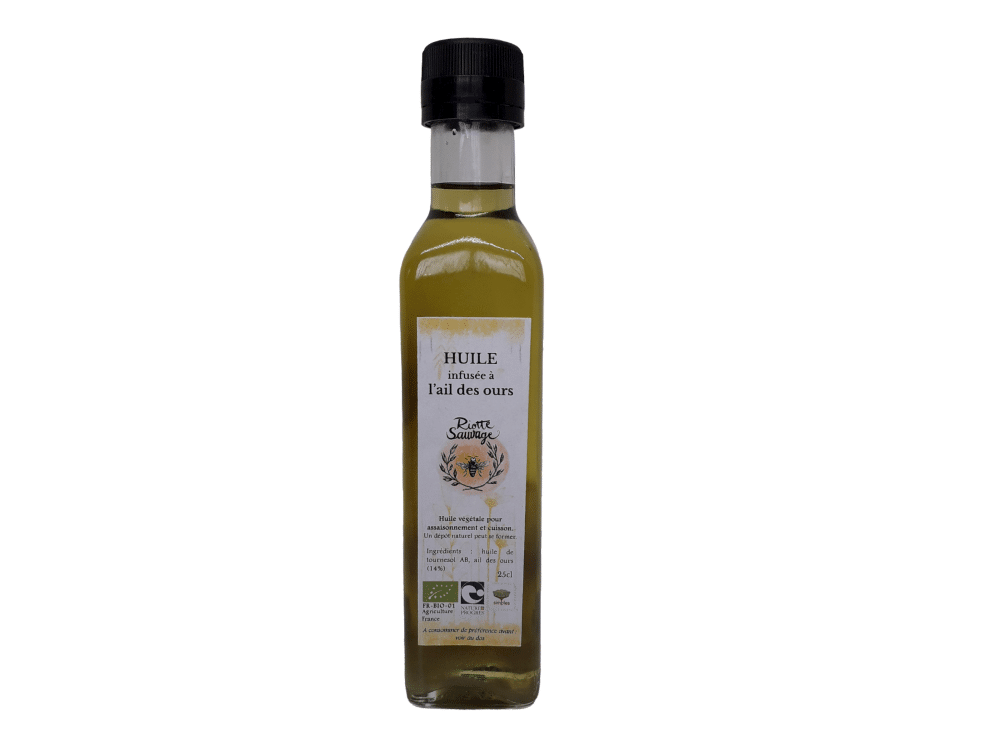 Huile bio à l' ail des ours  flacon de 25 cl